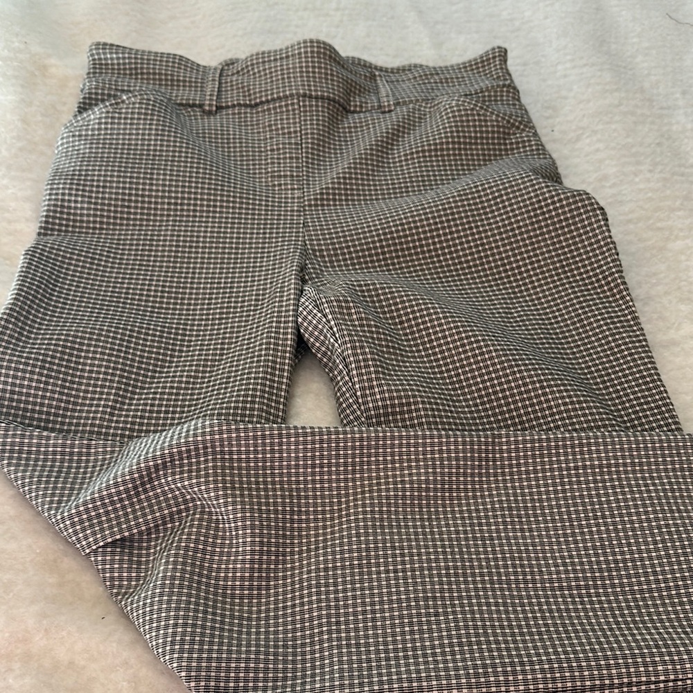 Plaid career trousers size small